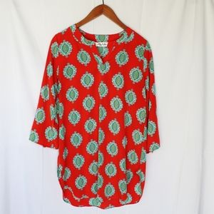 Ella Blue | Patterned Tunic